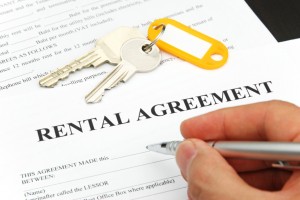 signing a rental agreement