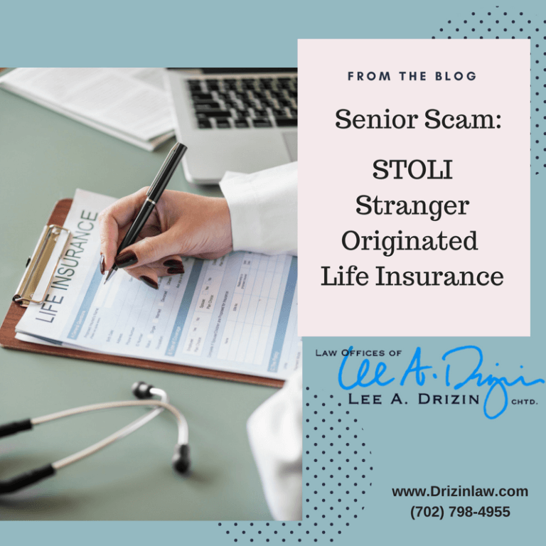 Senior Scam Life Insurance Drizin Law Las Vegas Attorney, Nevada