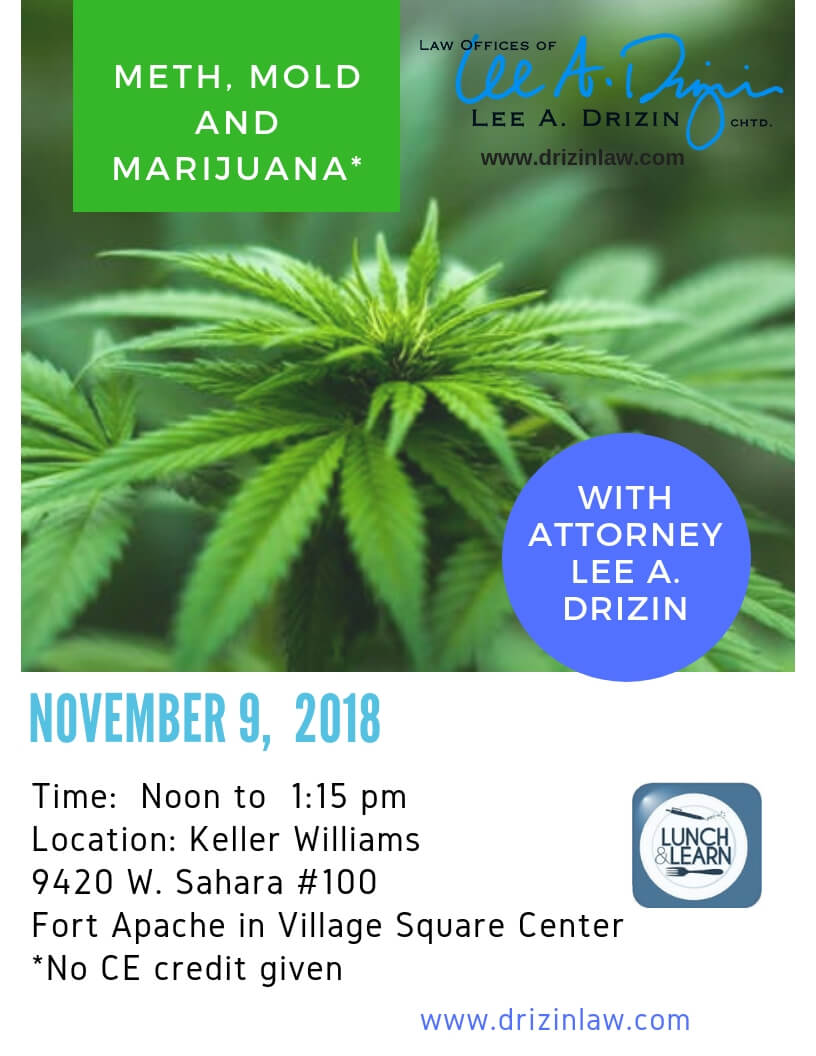 Meth, Mold and Marijuana Free Lunch and Learn
