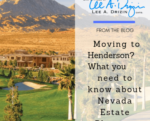 Moving to Henderson Nevada Estate Planning