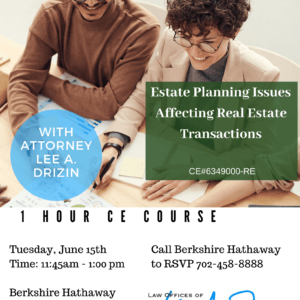 Estate Planning - June 15th