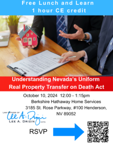 Nevada's Uniform Real Property Transfer on Death Act