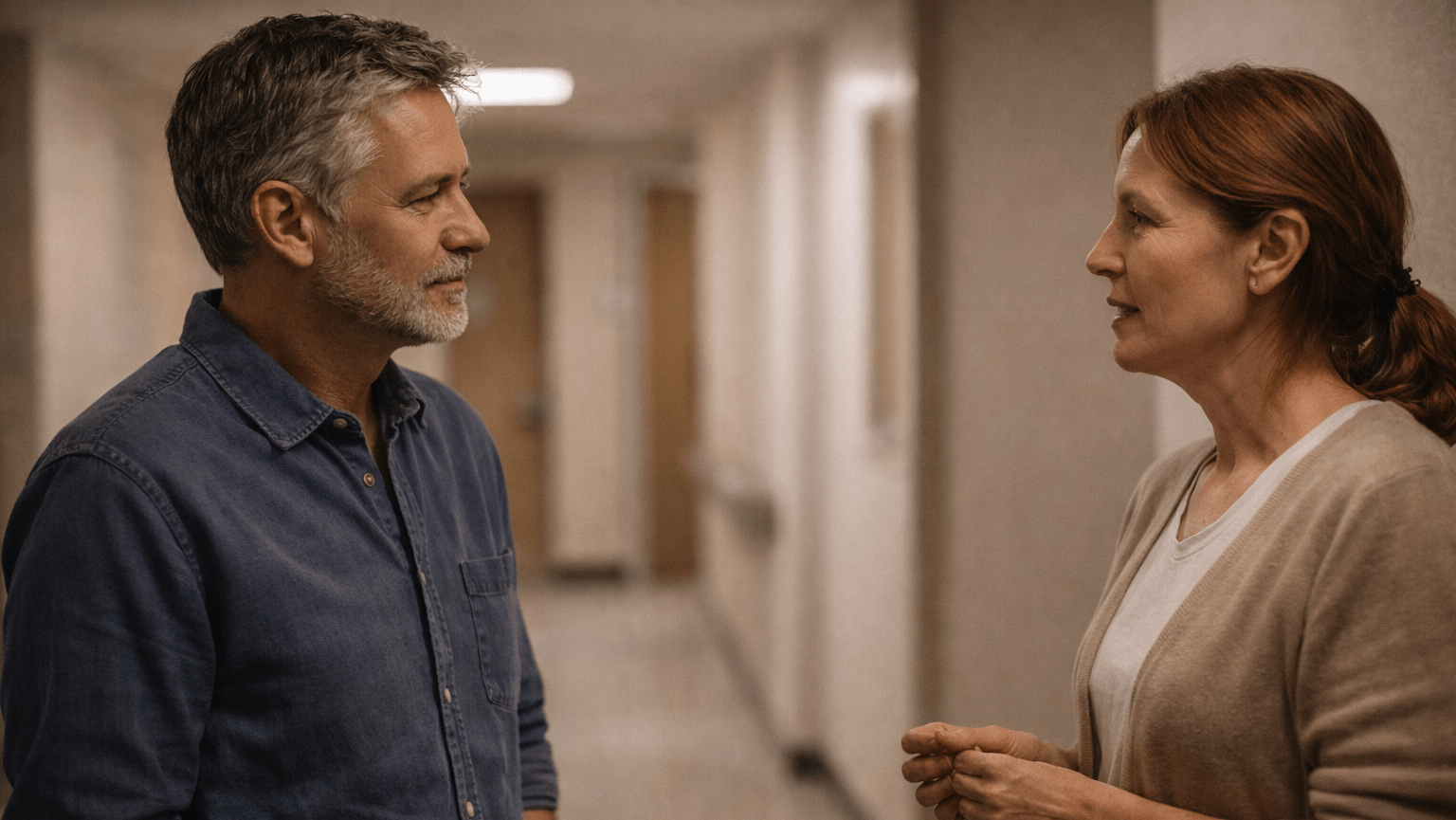 Couple discussing Divorce and Estate Planning matters in a private setting