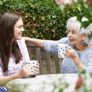Family support moment involving guardianship of an elderly parent